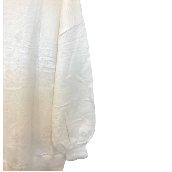 NEW White Oversized Sweater Large Pullover Boxy Minimalist Lagenlook Aralayeva - Picture 11 of 13